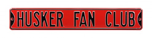 Nebraska Cornhuskers Fan Club Street Sign