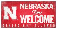 Nebraska Cornhuskers Fans Welcome Sign