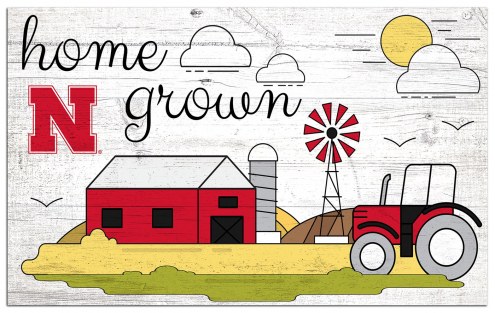 Nebraska Cornhuskers Home Grown 11&quot; x 19&quot; Sign