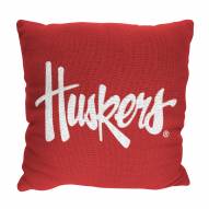 Nebraska Cornhuskers Invert Woven Pillow