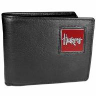 Nebraska Cornhuskers Leather Bi-fold Wallet in Gift Box