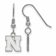 Nebraska Cornhuskers Sterling Silver Extra Small Dangle Earrings