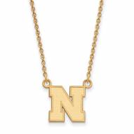 Nebraska Cornhuskers Sterling Silver Gold Plated Small Pendant Necklace