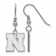 Nebraska Cornhuskers Sterling Silver Small Dangle Earrings