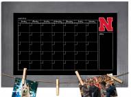 Nebraska Cornhuskers Monthly Chalkboard with Frame