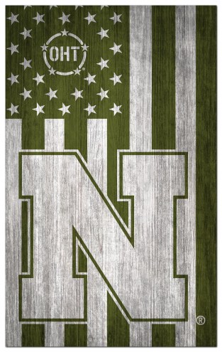 Nebraska Cornhuskers OHT Military Green Flag 11&quot; x 19&quot; Sign
