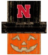 Nebraska Cornhuskers Pumpkin Head Sign