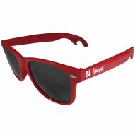Nebraska Cornhuskers Red Beachfarer Bottle Opener Sunglasses