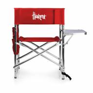Nebraska Cornhuskers Red Sports Folding Chair