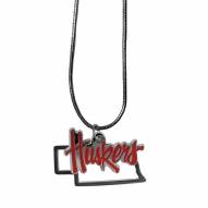 Nebraska Cornhuskers State Charm Necklace