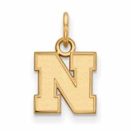 Nebraska Cornhuskers Sterling Silver Gold Plated Extra Small Pendant