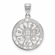 Nebraska Cornhuskers Sterling Silver Large Crest Pendant