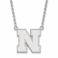Nebraska Cornhuskers Sterling Silver Large Pendant Necklace