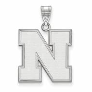 Nebraska Cornhuskers Sterling Silver Large Pendant