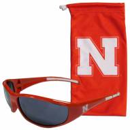 Nebraska Cornhuskers Sunglasses and Bag Set