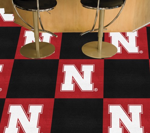Nebraska Cornhuskers Team Carpet Tiles