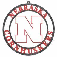 Nebraska Cornhuskers Team Logo Cutout Door Hanger