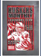 Nebraska Cornhuskers Team Monthly 11" x 19" Framed Sign