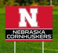 Nebraska Cornhuskers Team Name Yard Sign