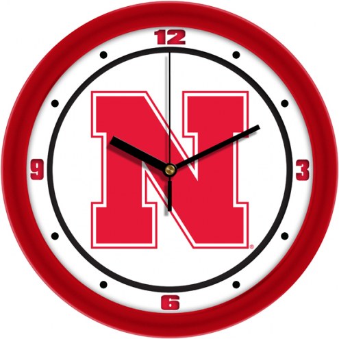 Nebraska Cornhuskers Traditional Wall Clock