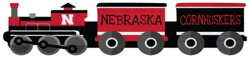 Nebraska Cornhuskers Train Cutout 6&quot; x 24&quot; Sign