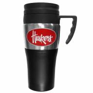 Nebraska Cornhuskers Travel Mug w/Handle