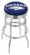 Nevada Wolf Pack Double Ring Swivel Barstool with Ribbed Accent Ring