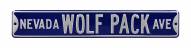 Nevada Wolf Pack NCAA Embossed Street Sign