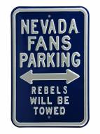 Nevada Wolf Pack Rebels Towed Parking Sign