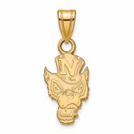 Nevada Wolf Pack Sterling Silver Gold Plated Small Pendant