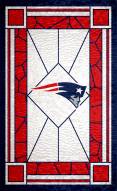 New England Patriots 11" x 19" Stained Glass Sign