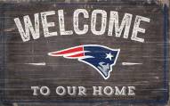 New England Patriots 11" x 19" Welcome to Our Home Sign
