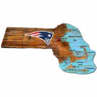 New England Patriots 12" Roadmap State Sign