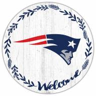 New England Patriots 12" Welcome Circle Sign
