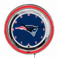 New England Patriots 14" Neon Clock