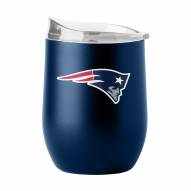 New England Patriots 16 oz. Flipside Powder Coat Curved Beverage Glass