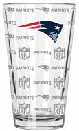 New England Patriots 16 oz. Sandblasted Pint Glass