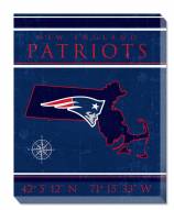 New England Patriots 16" x 20" Coordinates Canvas Print