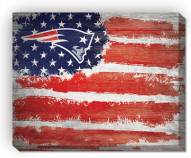 New England Patriots 16" x 20" Flag Canvas Print
