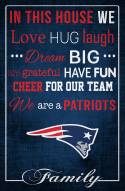 New England Patriots 17" x 26" In This House Sign