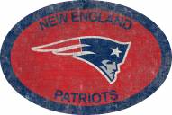 New England Patriots 46" Team Color Oval Sign