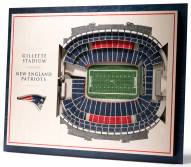 New England Patriots 5-Layer StadiumViews 3D Wall Art