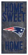 New England Patriots 6" x 12" Home Sweet Home Sign