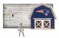 New England Patriots 6" x 12" Team Barn Key Holder Sign