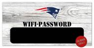 New England Patriots 6" x 12" Wifi Password Sign