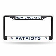 New England Patriots Black Metal License Plate Frame