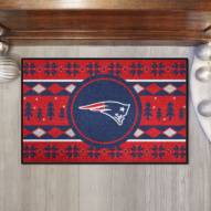 New England Patriots Christmas Sweater Starter Rug