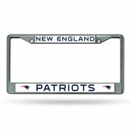 New England Patriots Chrome License Plate Frame