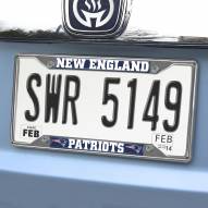 New England Patriots Chrome Metal License Plate Frame