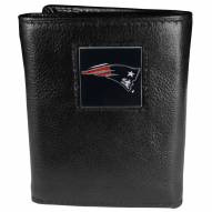 New England Patriots Deluxe Leather Tri-fold Wallet